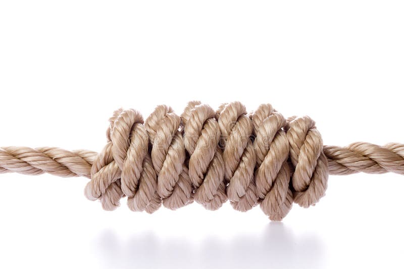 Knot Isolated on White stock photo. Image of shortening 20482894