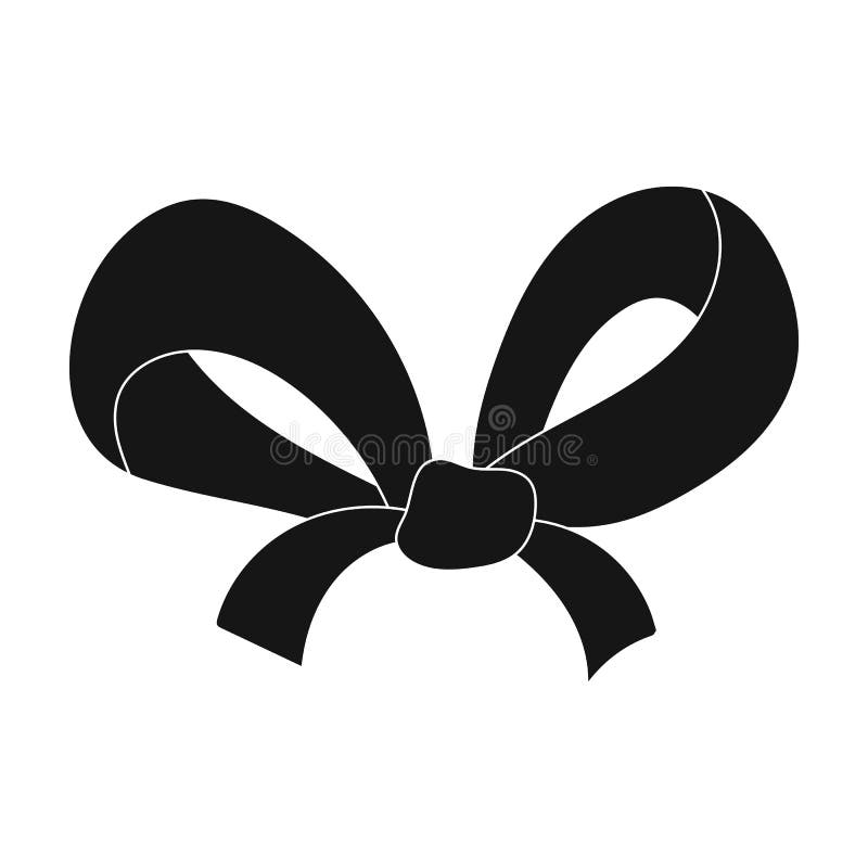 Knot, ornamentals, frippery, and other web icon in black style.Bow, ribbon, decoration