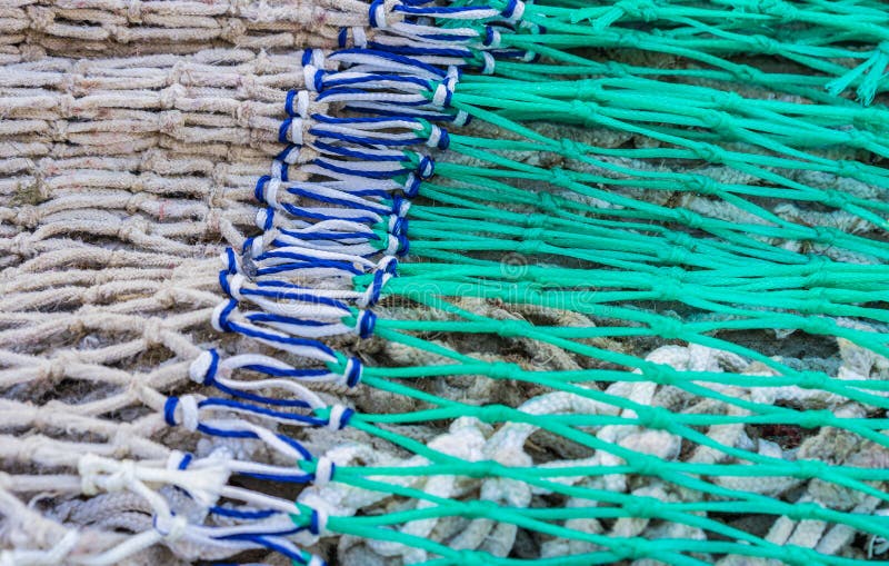 Knotted Pattern of Fishing Net Mesh Stock Image - Image of knotted