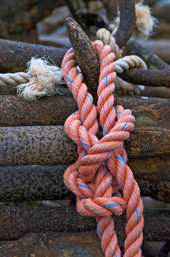 Knotted Nautical Rope stock image. Image of rope, maritime - 19861671