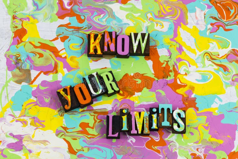 Know Your Limits Caution Security Safety Stock Image Image of sports