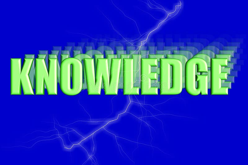 Knowledge 3-D Illustration