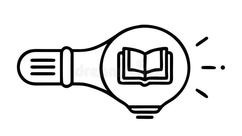 Knowledge Idea Icon, Learning and Intellectual Enlightenment, vector design Generative AI vector illustration