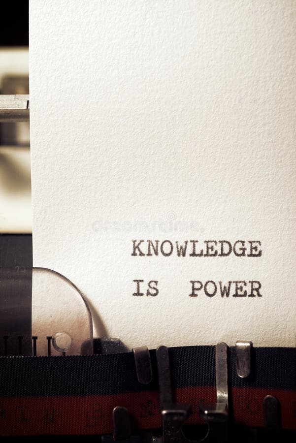 PHRASE KNOWLEDGE IS POWER intelligence overview