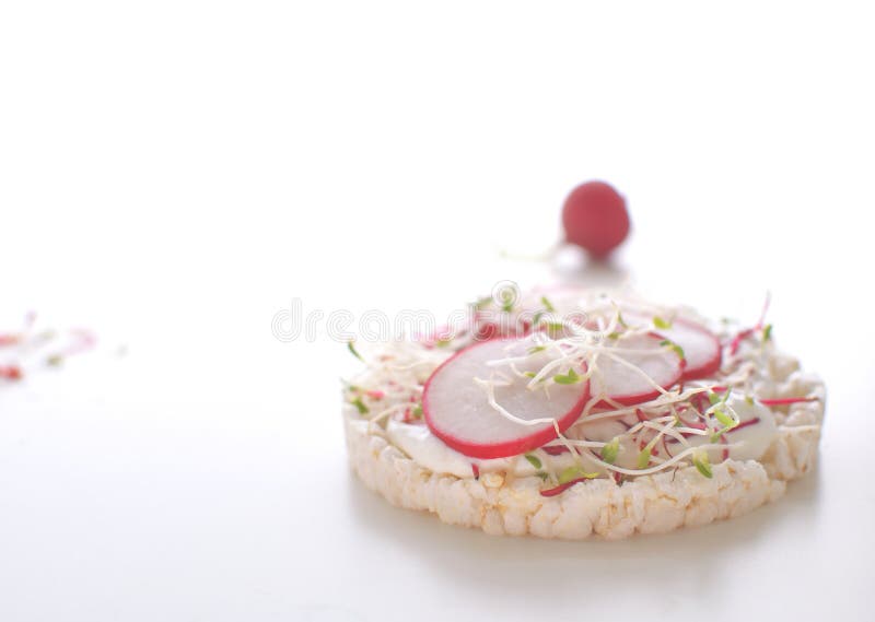 Knusperiges Brotsandwich gesunden Imbisskonzept Reises stockbilder Knusperiges Brotsandwich gesunden Imbisskonzept Reises stockbilder