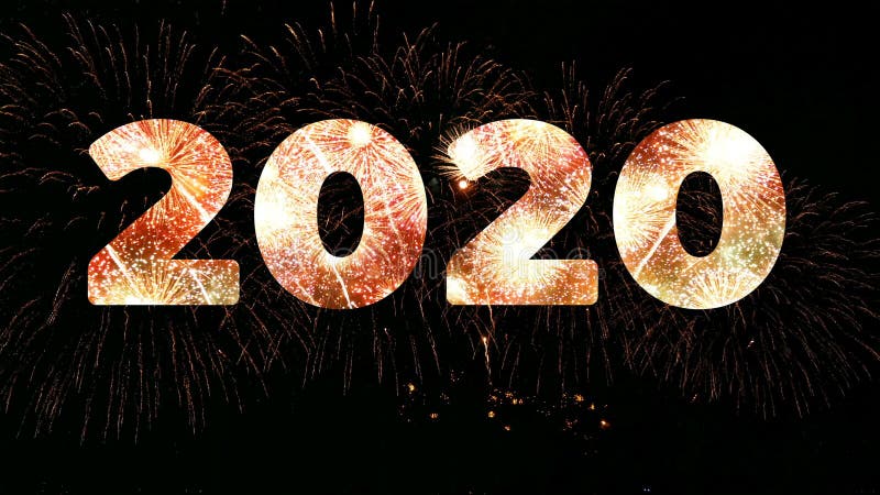 4 Ko Feu D'artifice De L'année 2020 Pendant La Nouvelle Année De