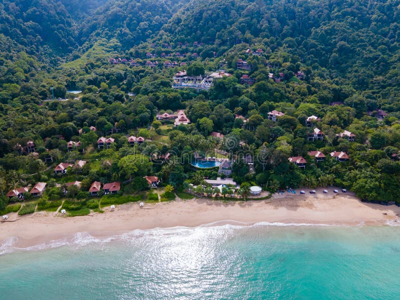 Ko Lanta Krabi Thailand, Tropical White Beach at Koh Lanta Thailand