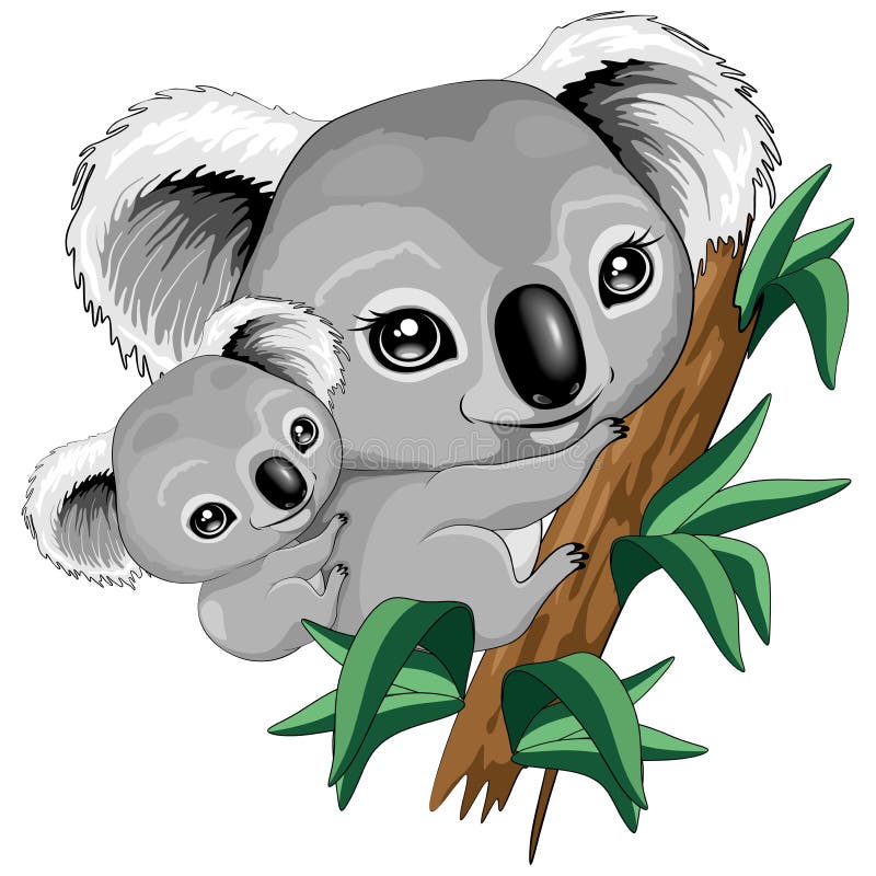 Koala Clipart - Cute Animal Clip Art - Commercial Use OK - Classful