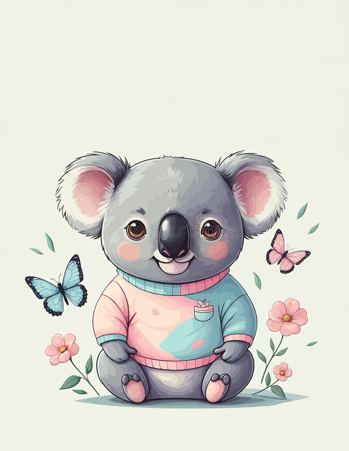 Pink Butterflies Cozy Pastel Sweater Pink Butterflies Cozy Pastel Sweater