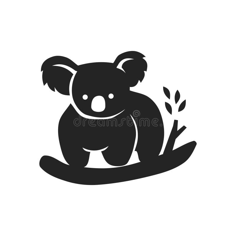 Koala Logo Template Isolated. Brand Identity. Icon Abstract Vector