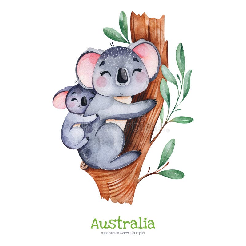 Illustration Vectorielle De Style Papier Découpé Koala Mignon