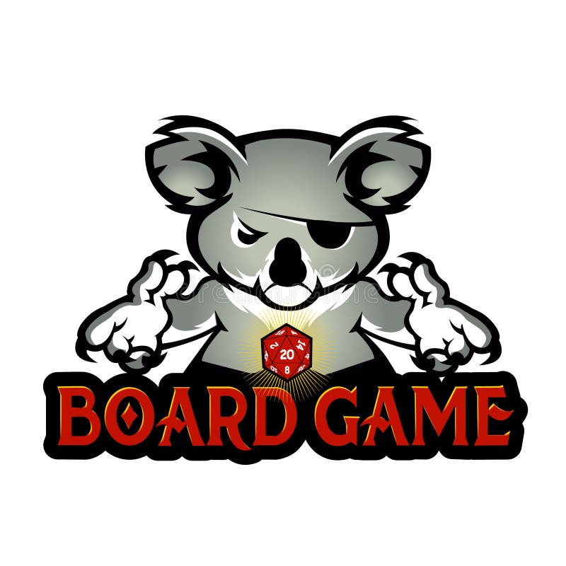 Koala que juega dados ilustración del vector Koala que juega dados ilustración del vector