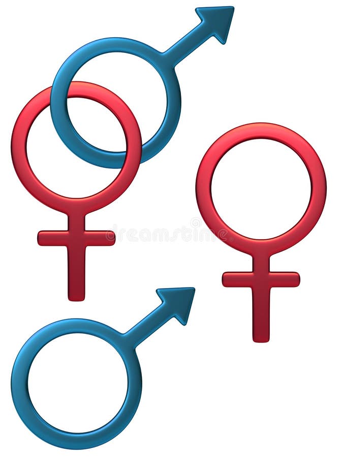 Kobiecy męski symbol