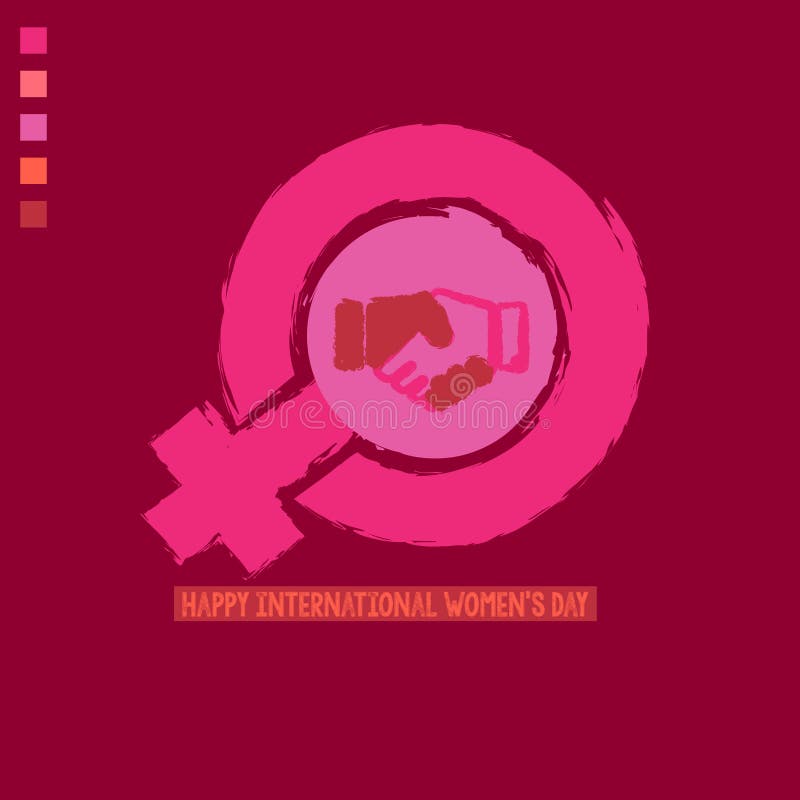 Kobieta feminizmu i znaka slogany i inspiracyjne wyceny dla kobiet również zwrócić corel ilustracji wektora
