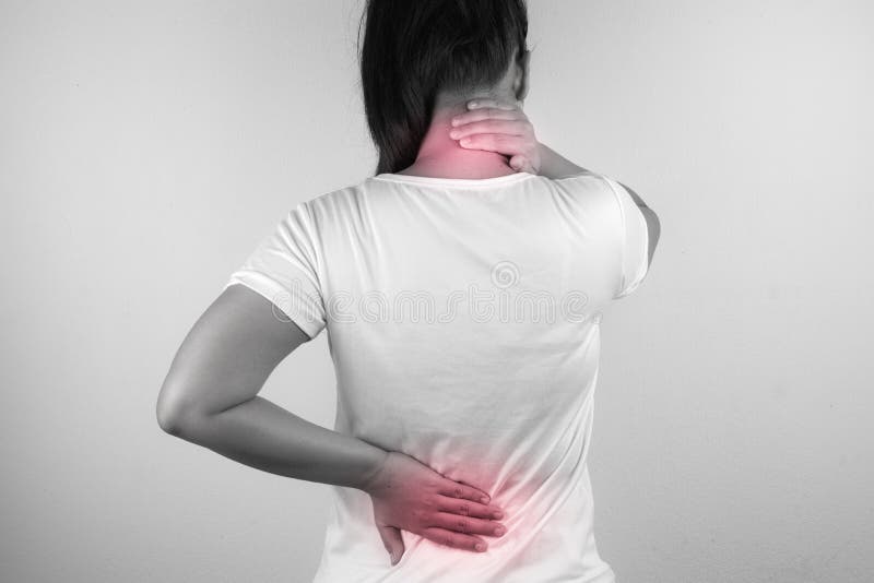 A woman feeling exhausted and suffering from neck and back pain and injury on white background. Health care and medical concept, ache, adult, arm, backache, beautiful, beauty, body, caucasian, close, cramp, female, girl, hair, hand, head, human, hurt, illness, isolated, massage, massaging, medicine, muscle, one, painful, people, person, physical, red, rubbing, shoulder, sick, spine, stress, tired, touching, women, young. A woman feeling exhausted and suffering from neck and back pain and injury on white background. Health care and medical concept, ache, adult, arm, backache, beautiful, beauty, body, caucasian, close, cramp, female, girl, hair, hand, head, human, hurt, illness, isolated, massage, massaging, medicine, muscle, one, painful, people, person, physical, red, rubbing, shoulder, sick, spine, stress, tired, touching, women, young