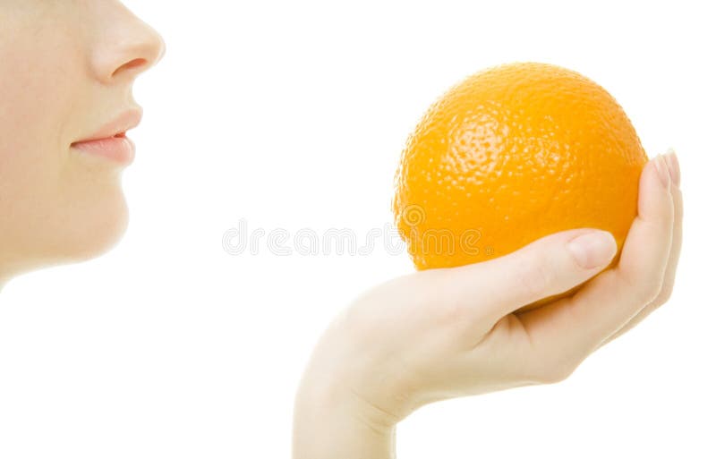 kobieta orange zdjęcia stock kobieta orange zdjęcia stock