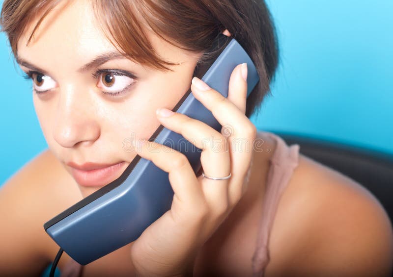 Kobieta z telefonem zdjęcie stock Kobieta z telefonem zdjęcie stock