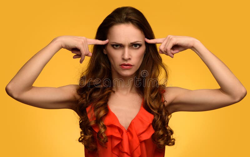 Kobiety ciężki główkowanie o problemu fotografia royalty free