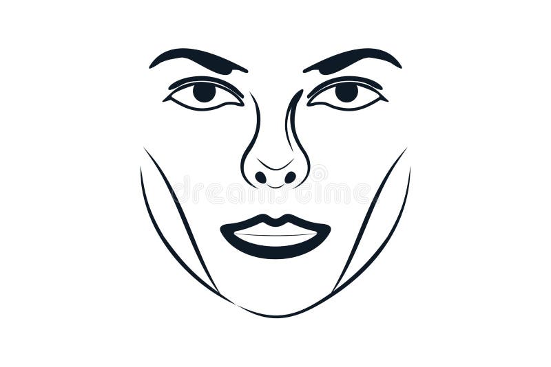 Kobiety twarzy piękna Luksusowy logo Projektuje inspirację, Wektorowa ilustracja royalty ilustracja Kobiety twarzy piękna Luksusowy logo Projektuje inspirację, Wektorowa ilustracja royalty ilustracja
