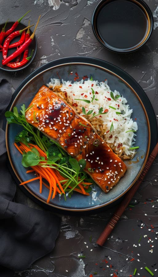 Kochrezept mit authentischen japanischen Aromen für kulinarische Liebhaber lizenzfreie abbildung