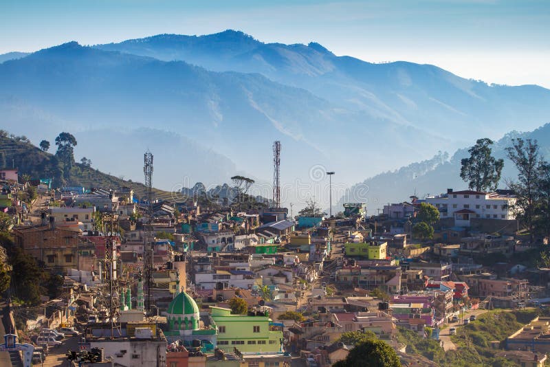 Kodaikanal upper view, Tamil Nadu royalty free stock photo