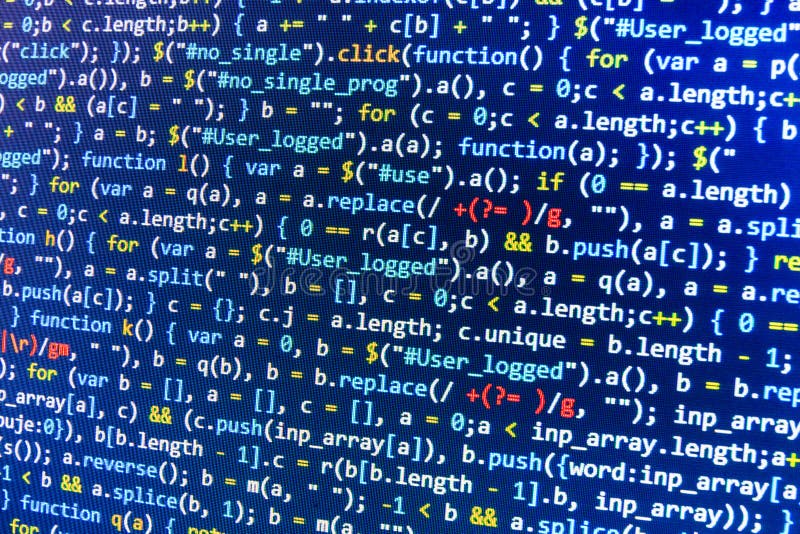 Kodifiera programmera skärmen för källkod Färgrik abstrakt dataskärm Skrift för program för rengöringsduk för programvarubärare royaltyfria foton Kodifiera programmera skärmen för källkod Färgrik abstrakt dataskärm Skrift för program för rengöringsduk för programvarubärare royaltyfria foton