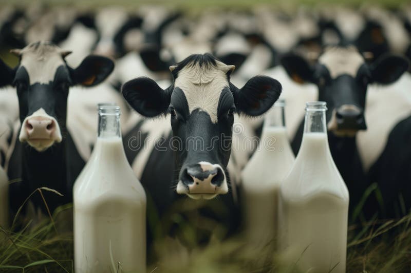 cows on the farm , milk industry . AI generated. cows on the farm , milk industry . AI generated