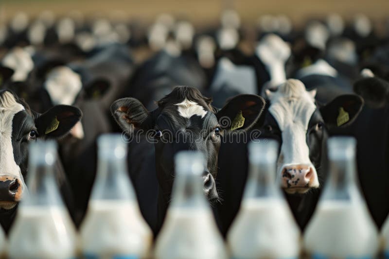 cows on the farm , milk industry . AI generated. cows on the farm , milk industry . AI generated