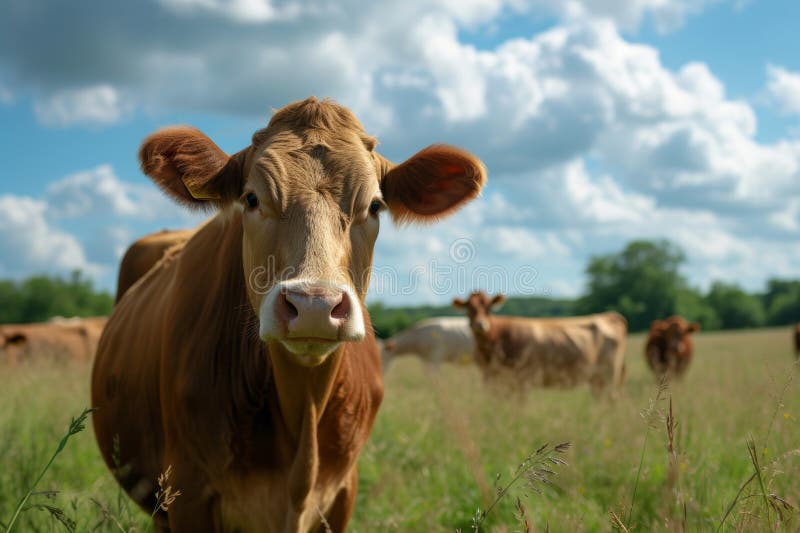 cows on the farm , milk industry . AI generated. cows on the farm , milk industry . AI generated