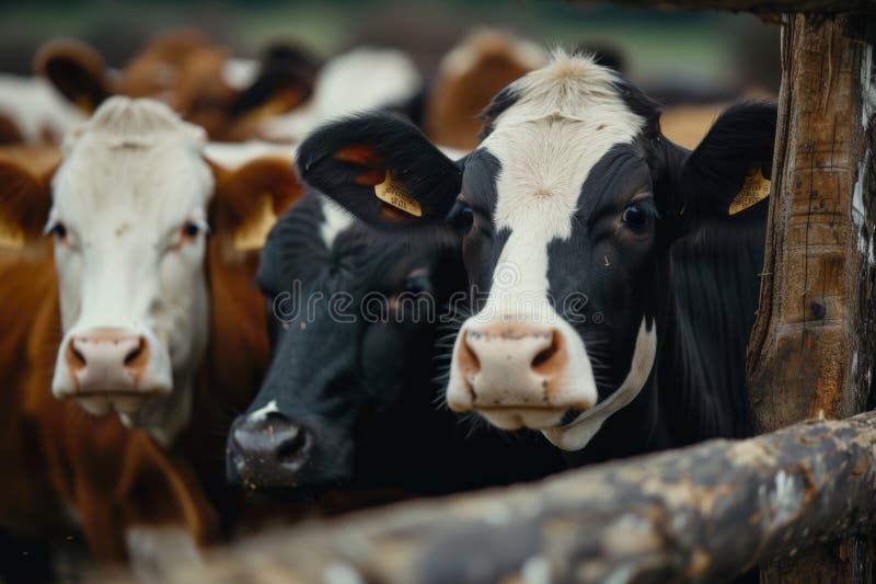 cows on the farm , milk industry . AI generated. cows on the farm , milk industry . AI generated