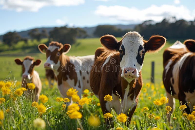 cows on the farm , milk industry . AI generated. cows on the farm , milk industry . AI generated