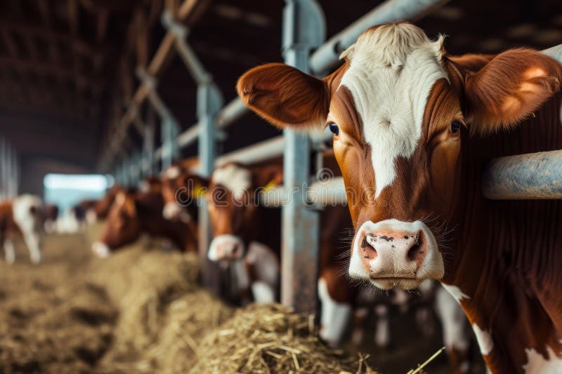 cows on the farm , milk industry . AI generated. cows on the farm , milk industry . AI generated