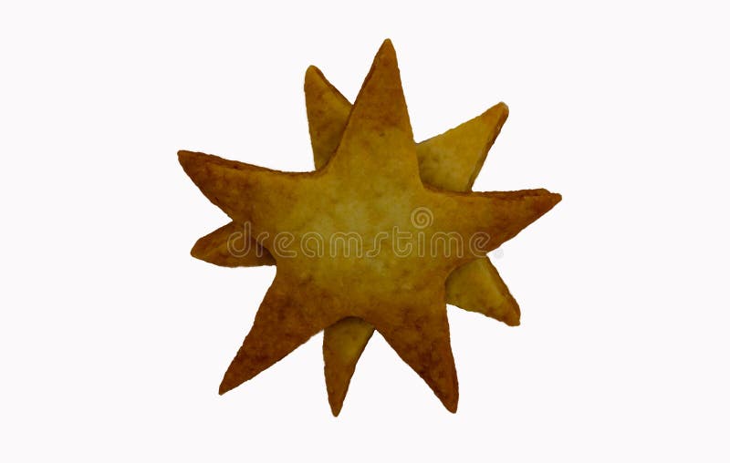 Koekjes twee sterren op een wit close-up als achtergrond stock afbeeldingen Koekjes twee sterren op een wit close-up als achtergrond stock afbeeldingen
