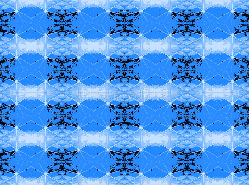 KOELE BLAUWE STERvormen MET ZWART-WIT vector illustratie KOELE BLAUWE STERvormen MET ZWART-WIT vector illustratie