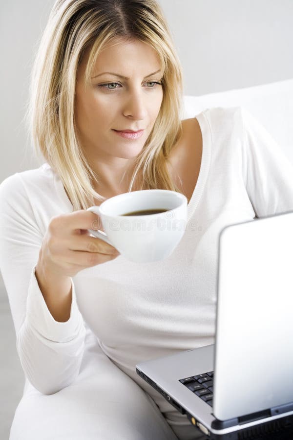 Koffie en laptop Koffie en laptop