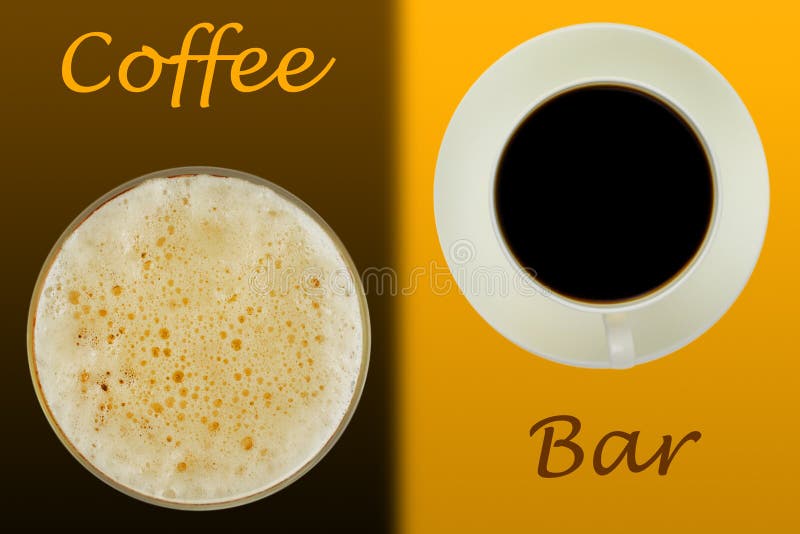 Koffiebarsamenvatting royalty-vrije stock afbeeldingen Koffiebarsamenvatting royalty-vrije stock afbeeldingen