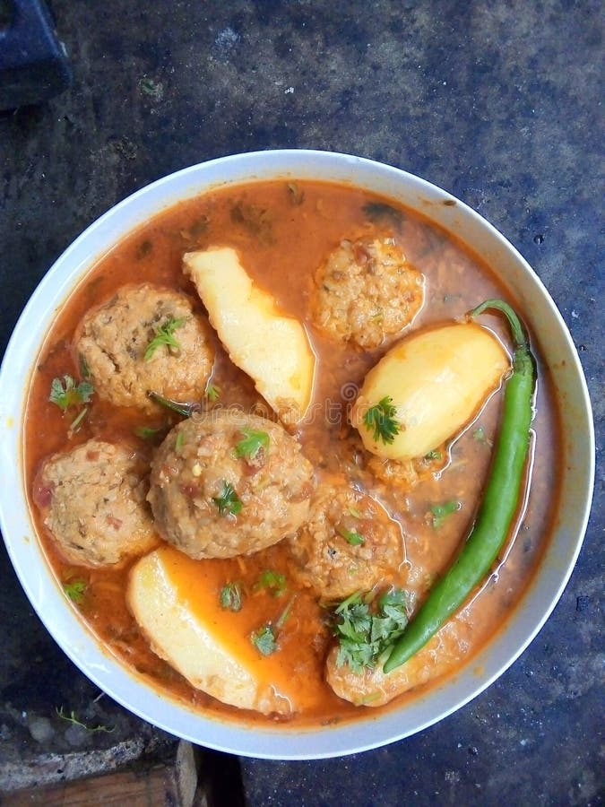Kofta Kurry Indian Pakistan Food Meal Meat Ball with Gravy Stock Photo ...