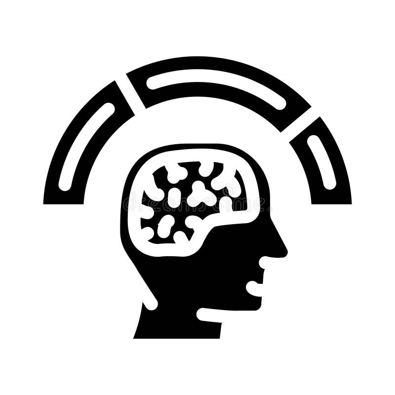 Kognitive Last ux ui Design glyph Symbol Vektorgrafik vektor abbildung