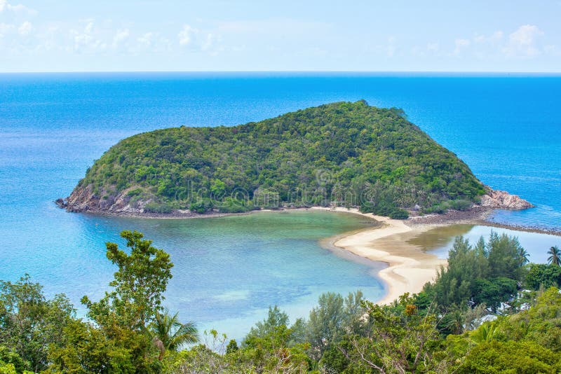 Koh Ma Insel in der Nähe von Koh Phangan stockfotografie