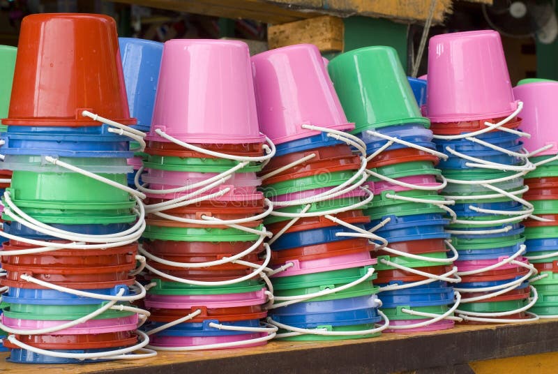Koh Phangan, Thailand Drink Buckets Stock Photo Image of party