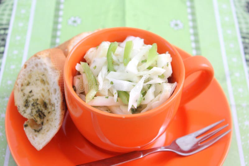 Kohlsalat stockfoto. Bild von salat, essen, paprika, nahrung - 64136638