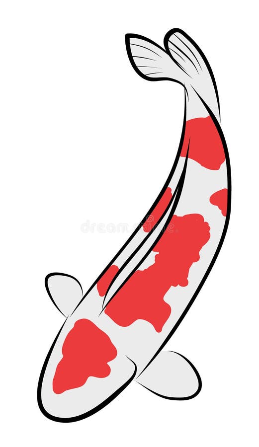 Koi fiskvektor royaltyfri illustrationer Koi fiskvektor royaltyfri illustrationer