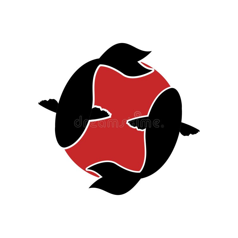 Koi Logo Japan Fish Japanese, Koi Fishes Logo. Luck, Prosperity and ...