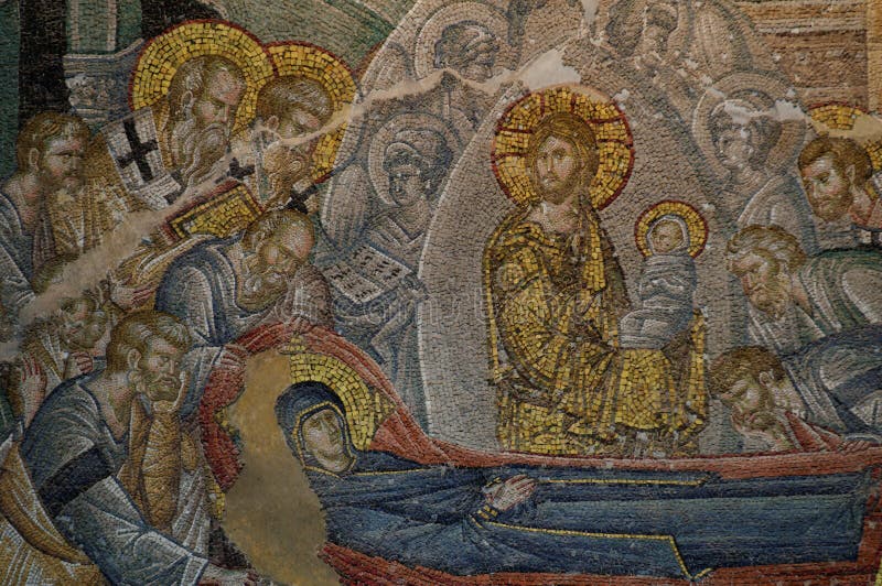Koimesis mosaic in Chora church