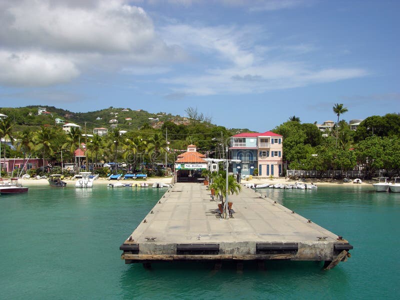 The berth of Cruz town on St.John island, U.S.Virgin Islands. The berth of Cruz town on St.John island, U.S.Virgin Islands.