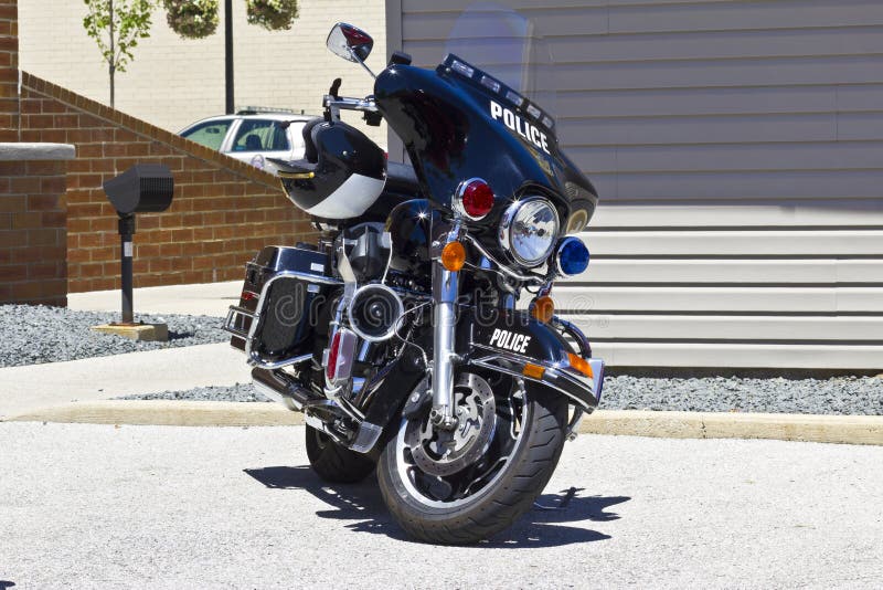 Kokomo Circa June 2019 Police Motorcycle Harley  