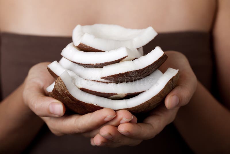 Kokosnoot. De Inzameling van het KUUROORD. stock afbeelding Kokosnoot. De Inzameling van het KUUROORD. stock afbeelding