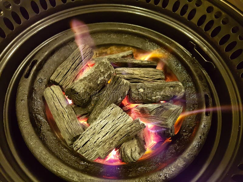 It is called charcoal, which is made by burning a hard wood at high temperature. It is called charcoal, which is made by burning a hard wood at high temperature.