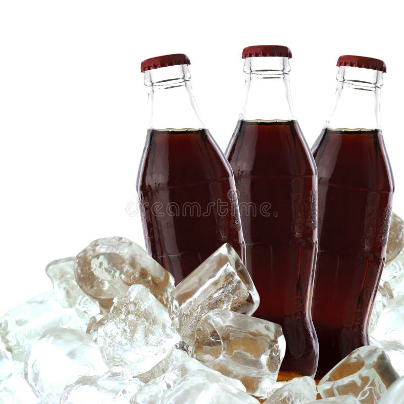 Kola napój z lodem zdjęcie stock Kola napój z lodem zdjęcie stock