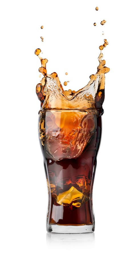 Kola napój z pluśnięciem zdjęcia stock Kola napój z pluśnięciem zdjęcia stock